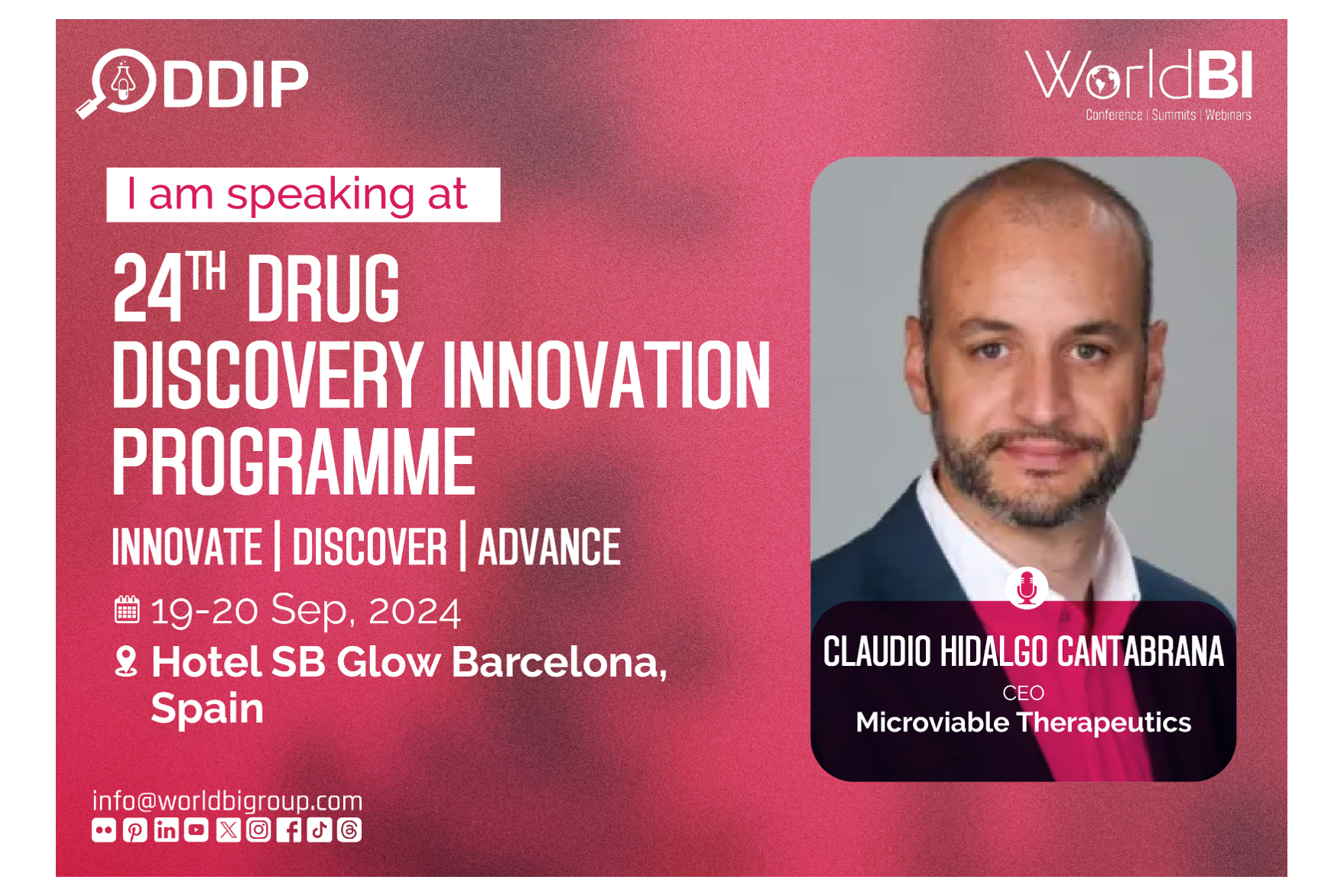 Microviable will be attending Drug Discovery Innovation Programme 2024